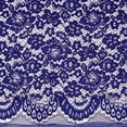 thumbnail image 2 of Zelouf Dela Floral Corded Lace  , Sewing, DIY, Crafts Fabric by the Yard, Majestic Indigo, 1 Yard, 2 of 2