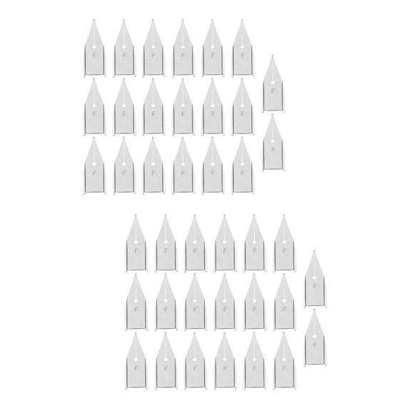 CIMAXIC Silver Calligraphy Nibs for Students and Artists Smooth Writing