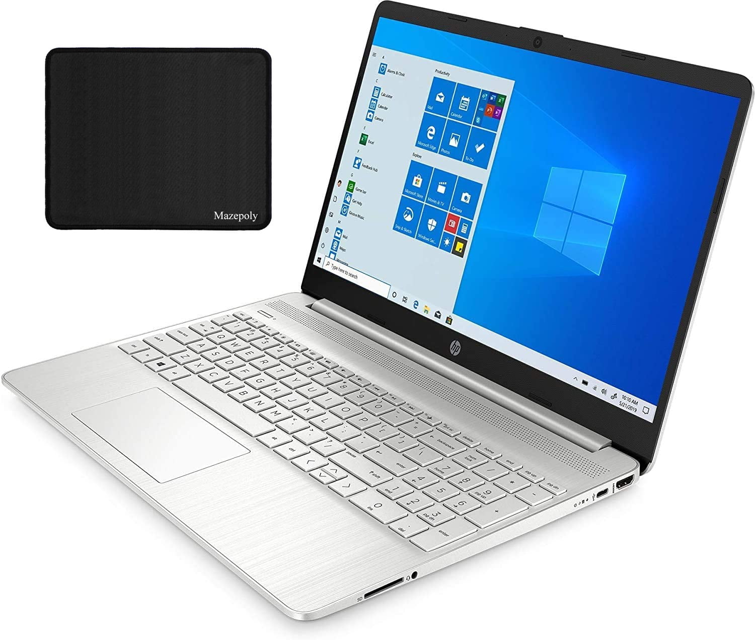 21 Newest Hp 15 6 Fhd Ips Touchscreen Laptop Pc Intel I7 1065g7 Quad Core Processor 12gb Ddr4 Ram 256gb Nvme Ssd Intel Iris Plus Graphics Webcam Hdmi Silver Windows 10 Home Walmart Com