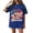 Blue, variant on American Flag Tunics Women Patriotic Usa Flag V Neck Short Sleeve Shirts 250th Anniversary Independence Day Summer Blouse 3XL