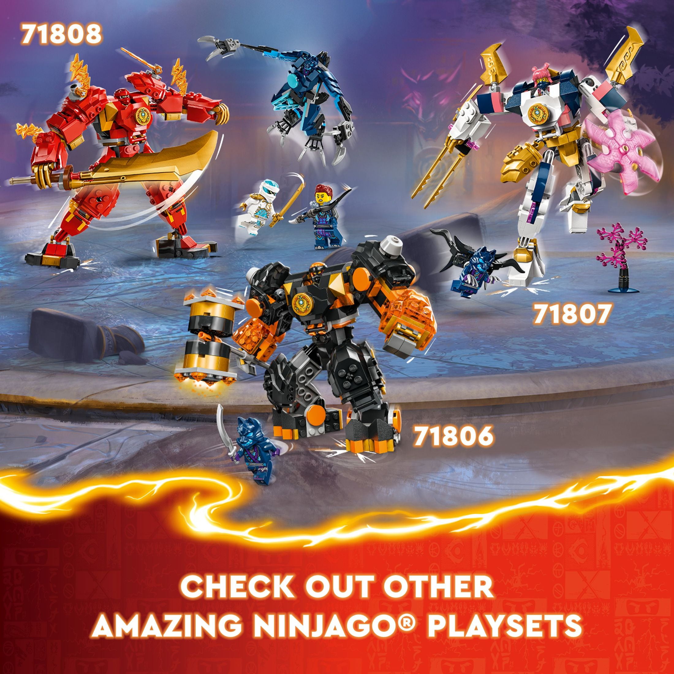 LEGO NINJAGO Cole's Elemental Earth Mech Mini Ninja Toy LEGO NINJAGO Cole's Elemental Earth Mech Mini Ninja Toy