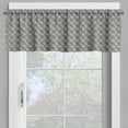 thumbnail image 2 of Ambesonne Abstract Valance Pack of 2, Slanted Leaf Like, 42"X18", Dark Grey White, 2 of 5