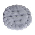 thumbnail image 4 of Cojín redondo para silla, decorativo, moderno, grueso, para decoración del hogar Gris claro, 4 of 9