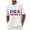 White, variant on Taqqpue 4th of July Shirts for Men American Flag Short Sleeve Patriotic Independence Day Tee Top