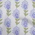 thumbnail image 1 of oneOone Cotton Silk Violet Fabric Asian Block Floral Craft Projects Decor Fabric Printed By The Yard 42 Inch Wide, 1 of 4