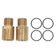thumbnail image 1 of 1 par de extensores de pedales de bicicleta de acero de 20 mm, espaciador de pedal extendido dorado para pedales roscados de 9/16 pulgadas, 1 of 8