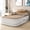 Brown, variant on Uforic 18 Inch Queen Air Mattress with Built-in Pump, Flocked Top Inflatable Bed with Banded Headboard, Blow-Up Mattress for Home, Camping and Guests, Black