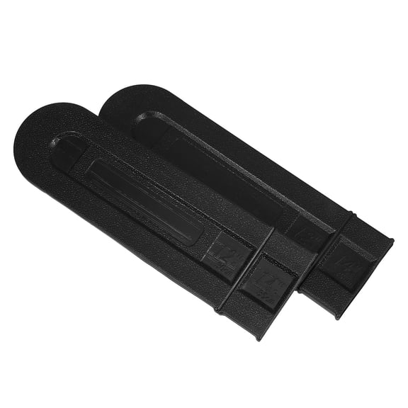 NICEXMAS 2Pcs Chainsaw Bar Cover Durable Protective Case for Power Tools in Black
