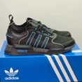 thumbnail image 4 of Adi - das NMD V3 Boost Shoes Men's Size 10 Black Blue Athletic Running Sneakers, 4 of 6