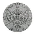 thumbnail image 2 of PIKWEEK  Round Tablecloth Stain Resistant Silver Round Fitted Tablecloth with Elastic Silver White Round Tables Cloths in Bulk for Wedding Parties for Birthday Parties Table Decorations, 2 of 7