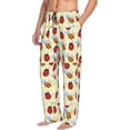 thumbnail image 6 of Logiee Ladybug And Bee Print Pajama Pants for Men,Men’s Pajama Bottoms,Mens PJ Pants with Pockets & Button Fly-X-Large, 6 of 6