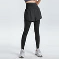 thumbnail image 6 of Women's Leggings Fake Two-Piece Pocket Yoga Pants High-Waist Elastic Hip-Lifting Leggings with Pockets Yoga Clothes, 6 of 6