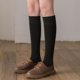 thumbnail image 3 of Calcetines largos de tubo de rizo para mujer, otoño e invierno, más calcetines de toalla acolchados de terciopelo, calcetines cálidos de tubo alto hasta la rodilla de color sólido para pantorrilla, 3 of 6