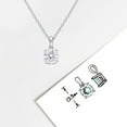 thumbnail image 4 of Everly Women's 1CT TGW Created Moissanite Sterling Silver Pendant, 4 of 8