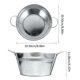 thumbnail image 2 of VERDANVERSE 1Ud De Hierro Con Doble Asa Para Almacenaje Decorativo En Plata Para Hogar, 2 of 6