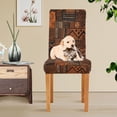 thumbnail image 4 of Yayeee 2 Pack Dining Chair Covers Stretch Parson Chairs Slipcovers Seat Protector, Abstract Tribal Pattern, 4 of 6