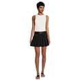 thumbnail image 3 of No Boundaries Juniors Pleated Skirt with Belt, Sizes XS-XXXL, 3 of 6