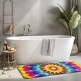 thumbnail image 2 of Colorful Tie Dye Star Mandala Kitchen Rug Mat,Kitchen Runner Rugs Non Skid Washable,Decorative Kitchen Floor Mats for Kitchen,Sink,Laundry,17"x47.2", 2 of 7
