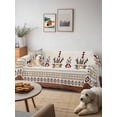 thumbnail image 6 of Boho Geometric Couch Cover for Dogs, Modern Brown Abstract Art Western Southwest Washable Sofa Covers Slipcover for Pets Dogs Futon Cover, Couch Recliner Covers, Oversized Chair Slipcover 71"x91", 6 of 9