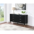 thumbnail image 2 of Manhattan Comfort Stanton Solid Engineered Wood Dresser in Black, 2 of 10