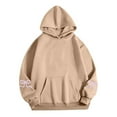 thumbnail image 5 of Pimfylm Womens Oversized Hoodies Comfy Sweatshirts Fall Fashion 2025 Outfits Casual Tops Fleece Clothes with Pockets Khaki, M, 5 of 5