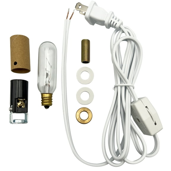 National Artcraft® Lighting Kit with Candelabra Size Socket and 25 Watt Bulb (Pkg/2)