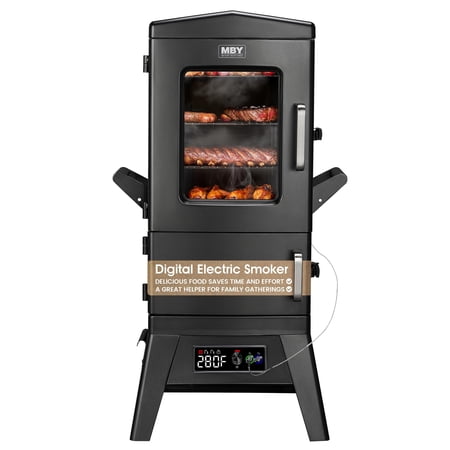 633 Sq in Electric Smoker with Digital LED Control, Meat Probe & Weather-Resistant Cover – Large Vertical BBQ Grill for Outdoor Cooking