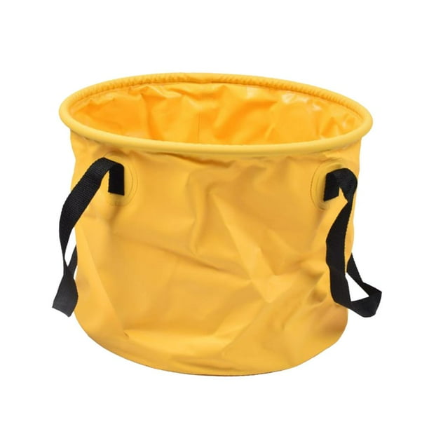 Cubo plegable grande Kusrkot para agua amarillo 20L Lavabo multifuncional