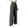 thumbnail image 4 of Weardear Wide Leg Sweatpants for Women Drawstring Elastic Pants with Pockets High Waisted Workout Baggy Sweatpants, 4 of 6