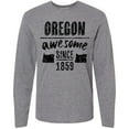 thumbnail image 3 of Inktastic Oregon Awesome Since 1859 Long Sleeve T-Shirt, 3 of 5
