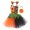 d-Black, variant on 3PCS Pumpkin Halloween Dresses Kids Girls Princess Birthday Party Dress up Outfit with Headband Bags Set 4T