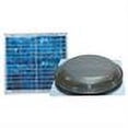 thumbnail image 2 of 433 CFM Solar Powered Roof Mount Power Attic Ventilator with Panel in Weathered Gray, 2 of 2