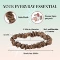 thumbnail image 2 of Kitsch Ultra Petite Satin Scrunchies for Women - Gentle on Hair, No Crease, Slim Ruched Design for Ponytail & Bun | Soft, Sleek, & Stylish Satin Scrunchies | Ideal Gifts for Women - Terracotta, 6 Pcs, 2 of 4