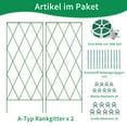 thumbnail image 5 of Slsy Foldable Cucumber Trellis, 2 Pack A-Frame Trellis Outdoor Garden Trellis for Climbing Plants Vegetables Flowers, Steel Plant Support Trellis Plant Climbing Trellis, Black, 5 of 9