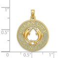 thumbnail image 4 of 14K Yellow Gold OCEAN CITY, NJ w/Dolphin Charm - 19.3mm, 4 of 6