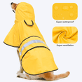 thumbnail image 3 of Imperméable Jaune pour Chien avec Sangles Réglables et Bandes Réfléchissantes - Léger, Imperméable pour Petits, Moyens et Grands Chiens - Respirant, Protection Complète du Ventre, Design Facile à Mettre/enlever, 3 of 6