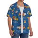 thumbnail image 2 of Fotbe Construction Vehicles Camisa Estampada de Manga Corta para Hombre, Casual de Verano, Estilo Playero, Sin Arrugas-Small, 2 of 5