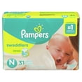 thumbnail image 5 of Pampers Swaddlers Soft and Absorbent Diapers, Size N, 31 Ct, 5 of 11