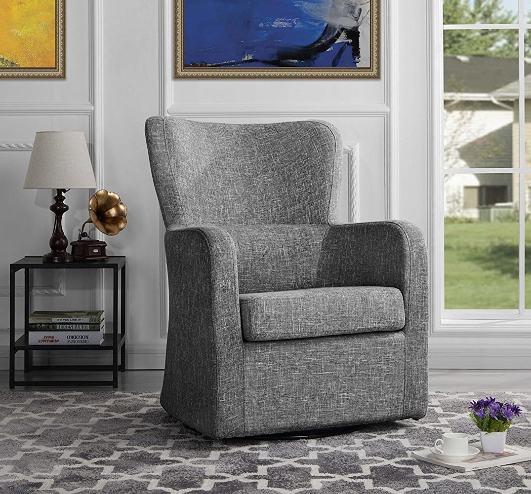 Modern Swivel Armchair, Rotating Accent Chair for Living