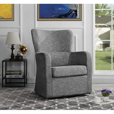 Modern Swivel Armchair, Rotating Accent Chair for Living Room (Light (Best Knot For A Swivel)