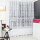 thumbnail image 2 of 2 Piezas Cortina Bufanda de Salon Moderna Balcón Dormitorio Sala de Estar de Flocador Blanco 200x250cm Macarena Cortina de ventana, 2 of 5