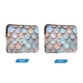 thumbnail image 7 of FORMRS 13-13.3 inch Laptop Sleeve Case Soft Carrying Quilted Computer Bag Cover, Blue Shimmering Pattern, 7 of 7