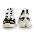 thumbnail image 4 of Gold & Black Fleur De Lis - Saints Fans Louisiana Walking Shoes for Men Woman Lightweight Tennis Fashion Elastic Sports Shoes Cushion Basketball Shoes, 4 of 7