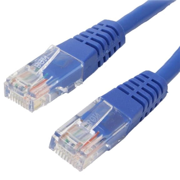 15 Ft Cat6 Molded RJ45 UTP Network Patch Cable, Blue