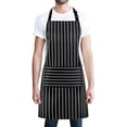 thumbnail image 1 of Black Apron, Unisex Adjustable Bib Apron with 2 Pockets, Cooking Kitchen Apron for Kitchen BBQ Apron, 1 of 5