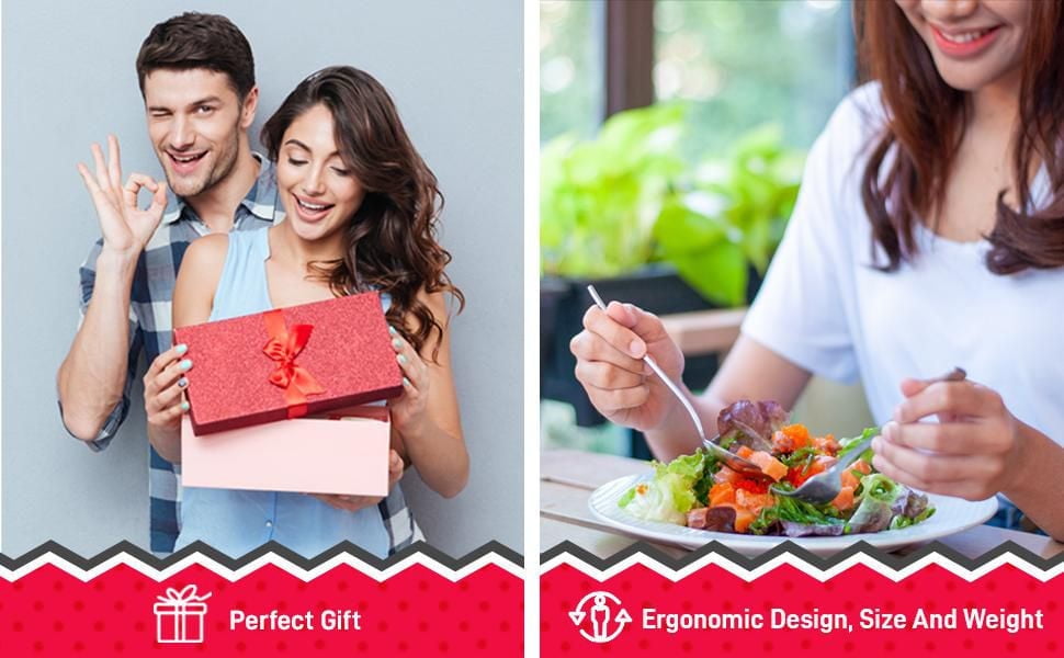 Picasso 20-Piece Stainless Steel Flatware Set – Modern, Rust-Resistant, Dishwasher Safe Silverware