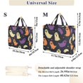 thumbnail image 2 of FORMRS Womens Corduroy Tote Bag Crossbody Shoulder Handbag with Pocket, Purple Halloween Ghosts, 2 of 7