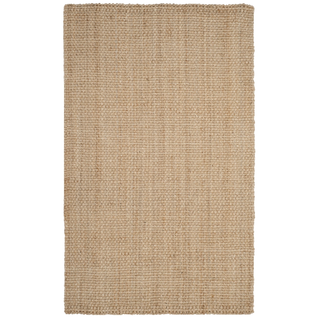 SAFAVIEH Natural Fiber Malcolm Braided Jute Area Rug, Natural, 4' x 6'