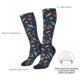 thumbnail image 4 of Fotbe Spaceships And Stars In Outer Space Calcetas Divertidas Estampadas para Hombre y Mujer, Calcetas de Algodón hasta la Rodilla para Caminar, Correr, Enfermería y Embarazo, 4 of 6