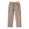thumbnail image 7 of Men's Jogger Pants Elastic Waist Button Fly Loose Fit Solid Color Casual Sweatpants Lounge Trousers with Pockets, 7 of 7